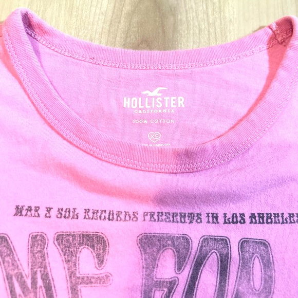 Hot Pink Hollister Top - Picture 2 of 2